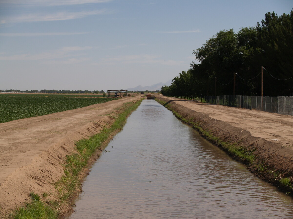 Irrigation Ditch Wall