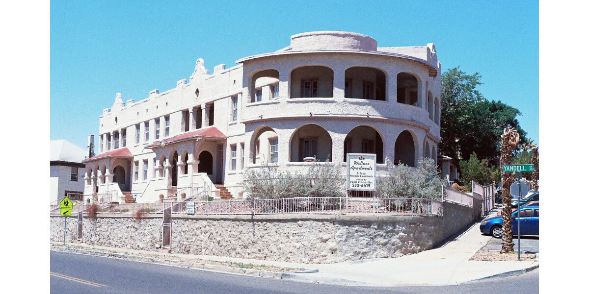 Wallace Apartments in Sunset Heights El Paso, Texas wall