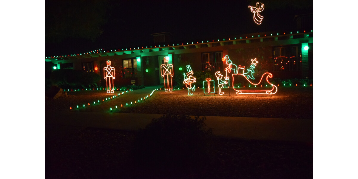 Eastridge Christmas Lights 2015 wall
