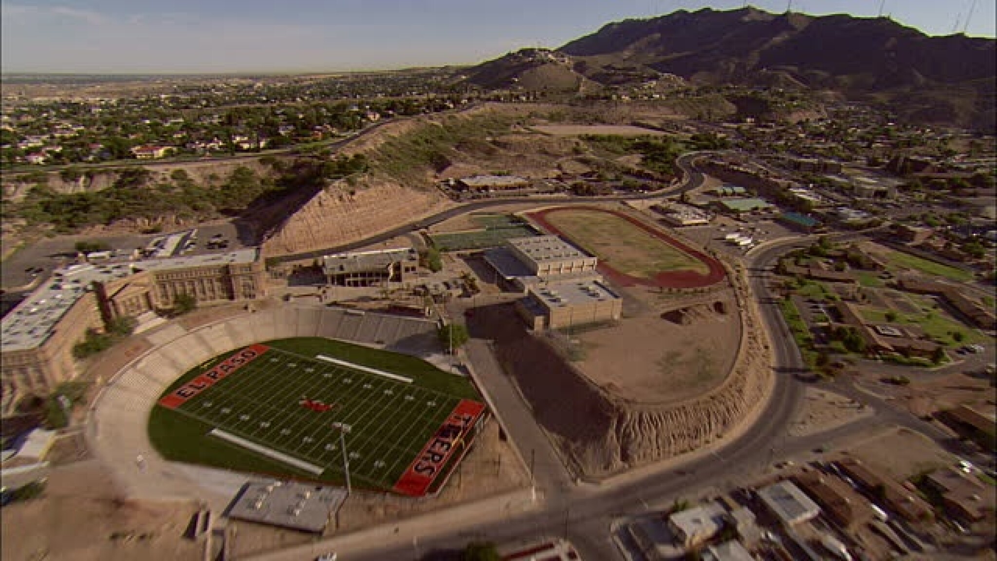 Overhead shot of El Paso High - DIGIE