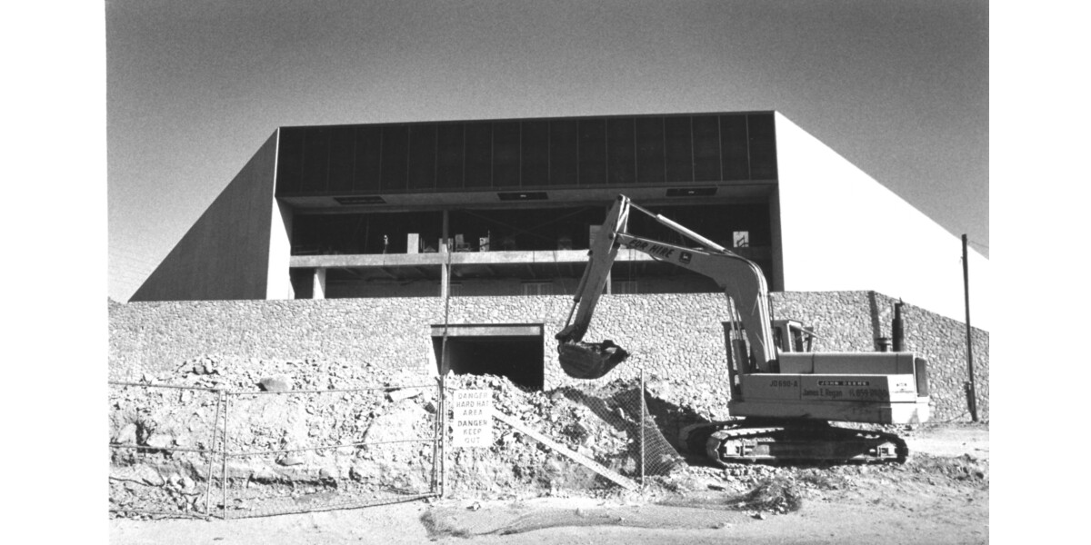 UTEP Special Events Center, Construction May 1976 wall