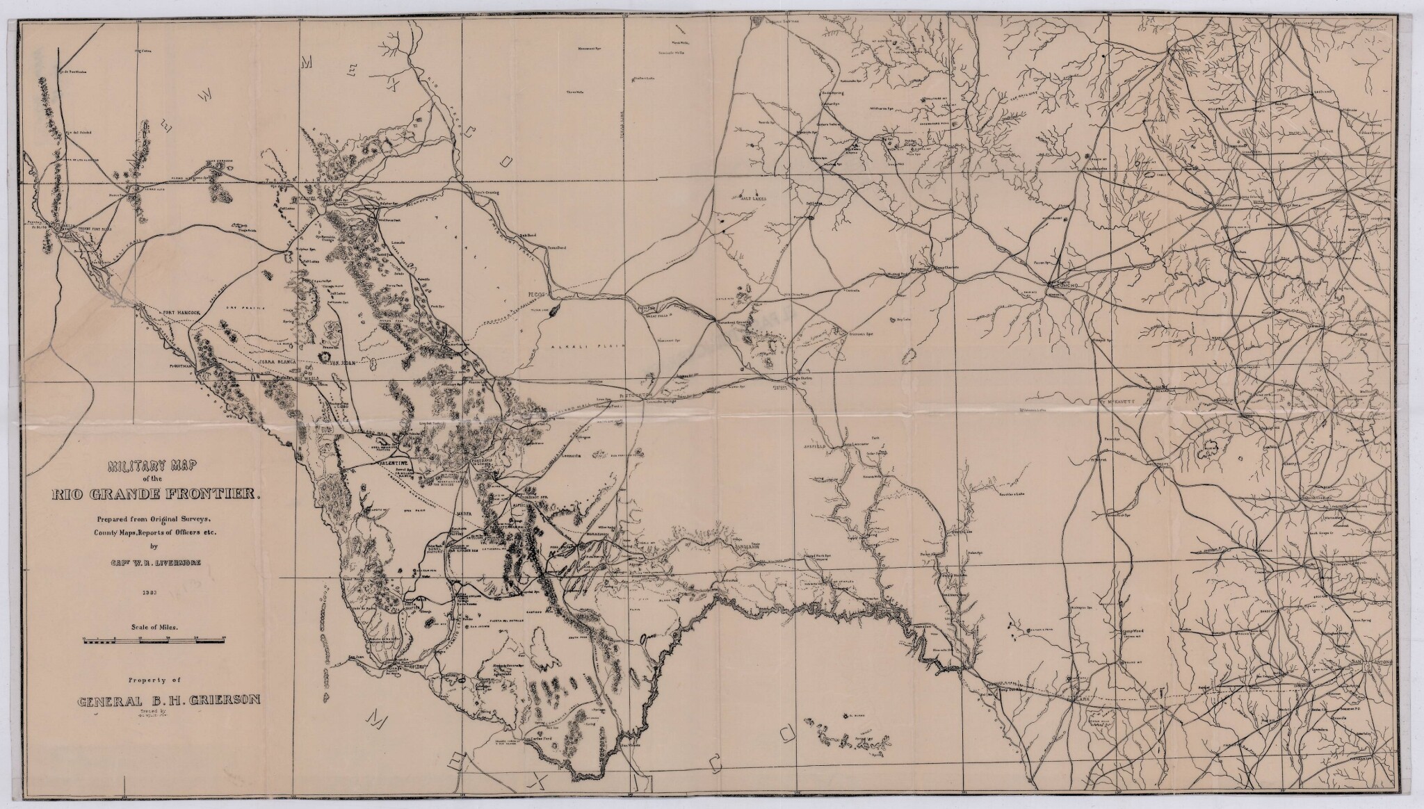 Military Map of the Rio Grande Frontier - DIGIE